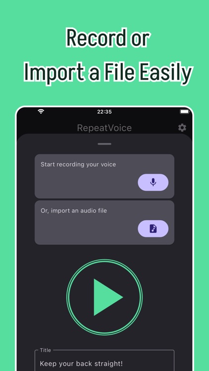 RepeatVoice: Interval Player