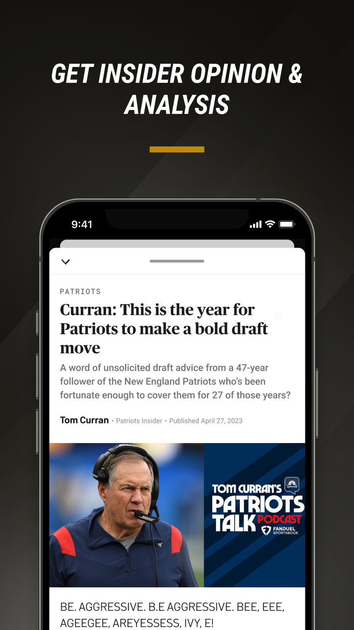 NBC Sports Boston Team News