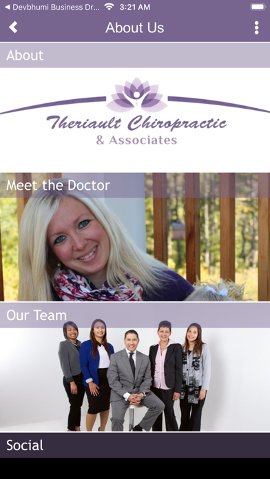 Theriault Chiropractic Screenshot