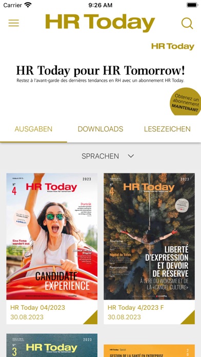 Screenshot #1 pour HR Today Magazin