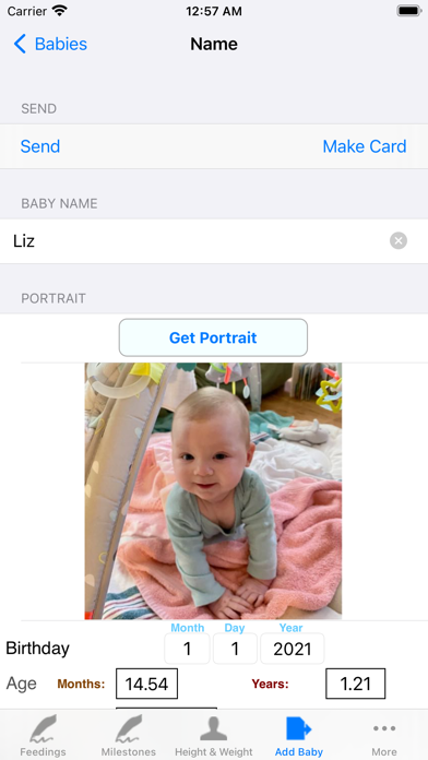Infant Baby Bottle Feeding Screenshot