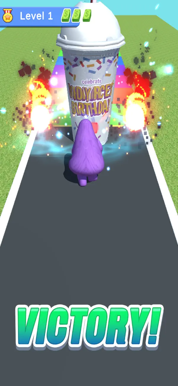 grimace shake: road battle Screenshot 2