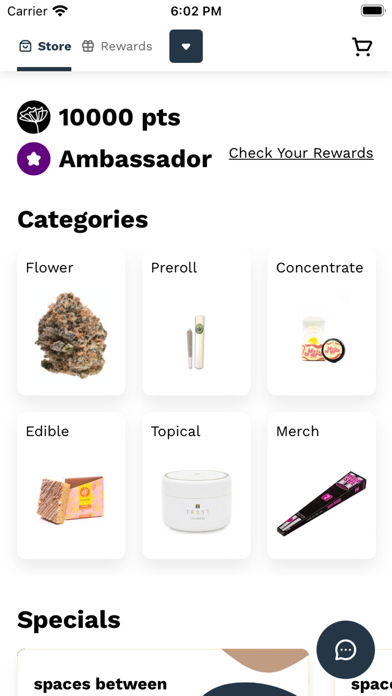 Wallflower Cannabis Dispensary Screenshot