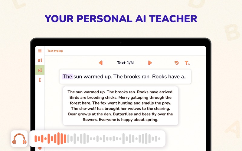 Typing Learn: Alphabet Test Screenshot