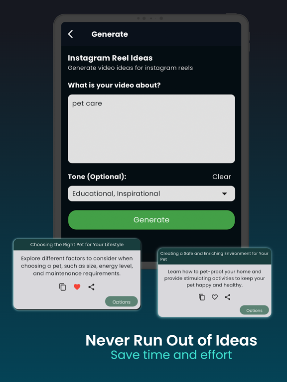 Viral Ai Content Creator iPad screenshot 4 - Social Networking app