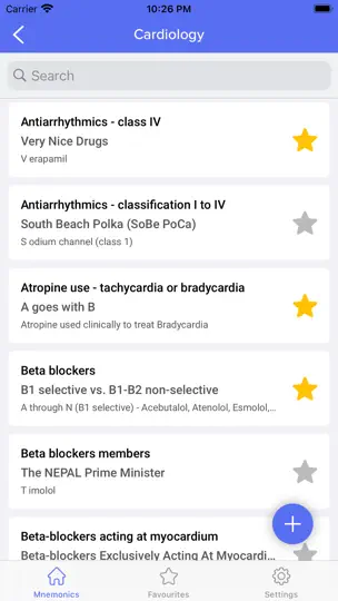 Screenshot von Pharmacology Mnemonics - Tips auf dem iPhone 4