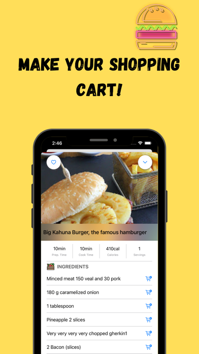 Burger Recipe Screenshot