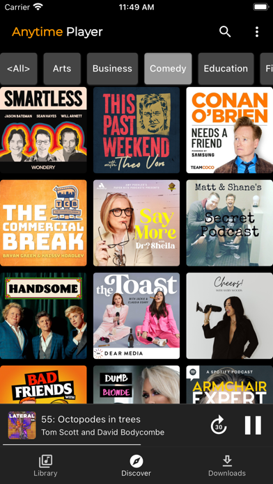Anytime Podcast Player Screenshot
