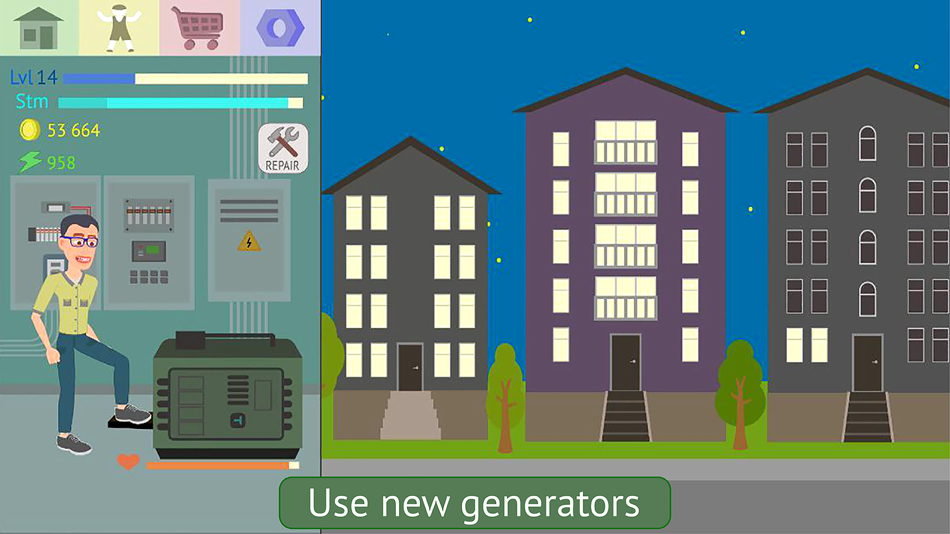 #4. Energy Clicker: Light up world (iOS) 由: Aleh Belko