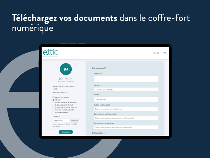 Ettic  Plateforme d’emploi