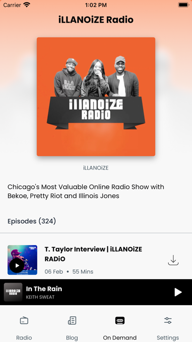 iLLANOiZE Radio Screenshot