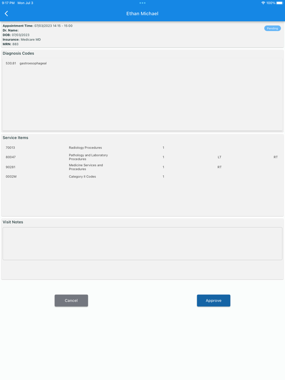 Medmio iPad screenshot 5 - Medical app
