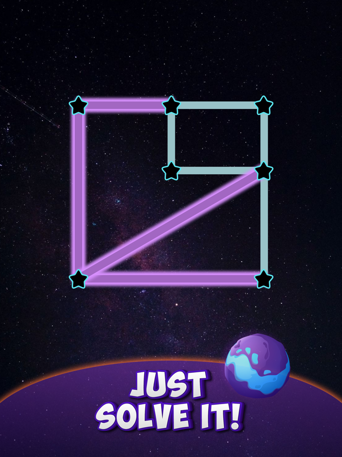 One Line Dots Connect the dots