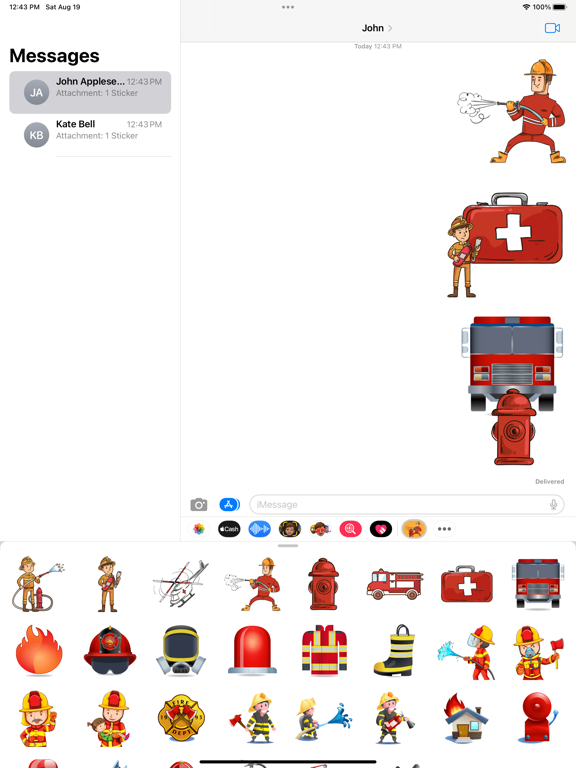 Screenshot #6 pour Hero Firefighter Stickers