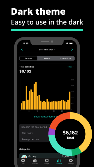 Budget & expense money tracker Screenshot