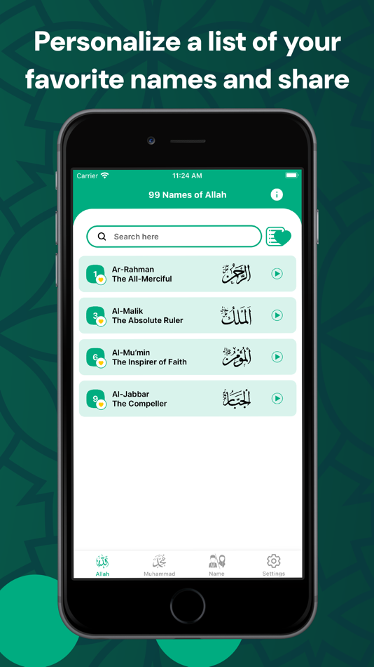 #8. 99 Names of Allah & Sounds (iOS) Podle: Shaikh Mohammad