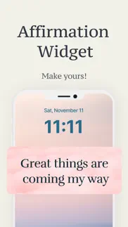 affirmation widget * iphone screenshot 1