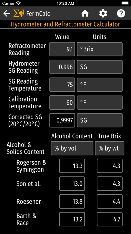 #8. FermCalc Winemaking Calculator (iOS) 由: Stephen Gross