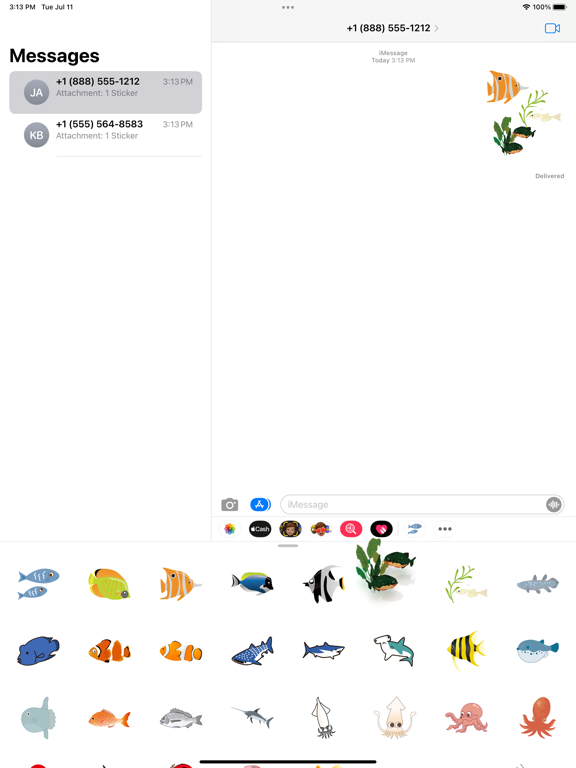Screenshot #5 pour Autocollant poisson poisson po
