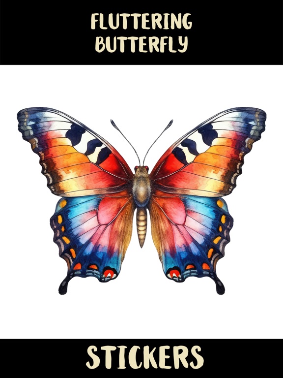 Screenshot #4 pour Fluttering Butterfly Stickers