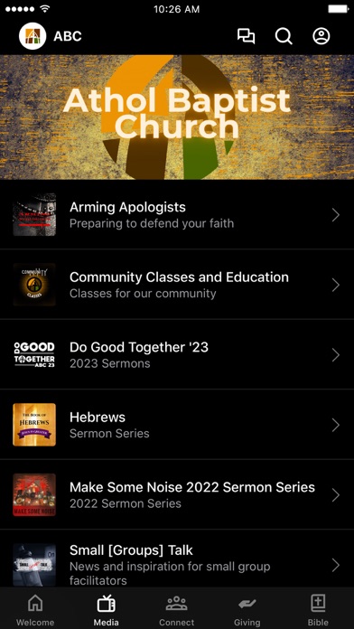 Athol Baptist Church Screenshot