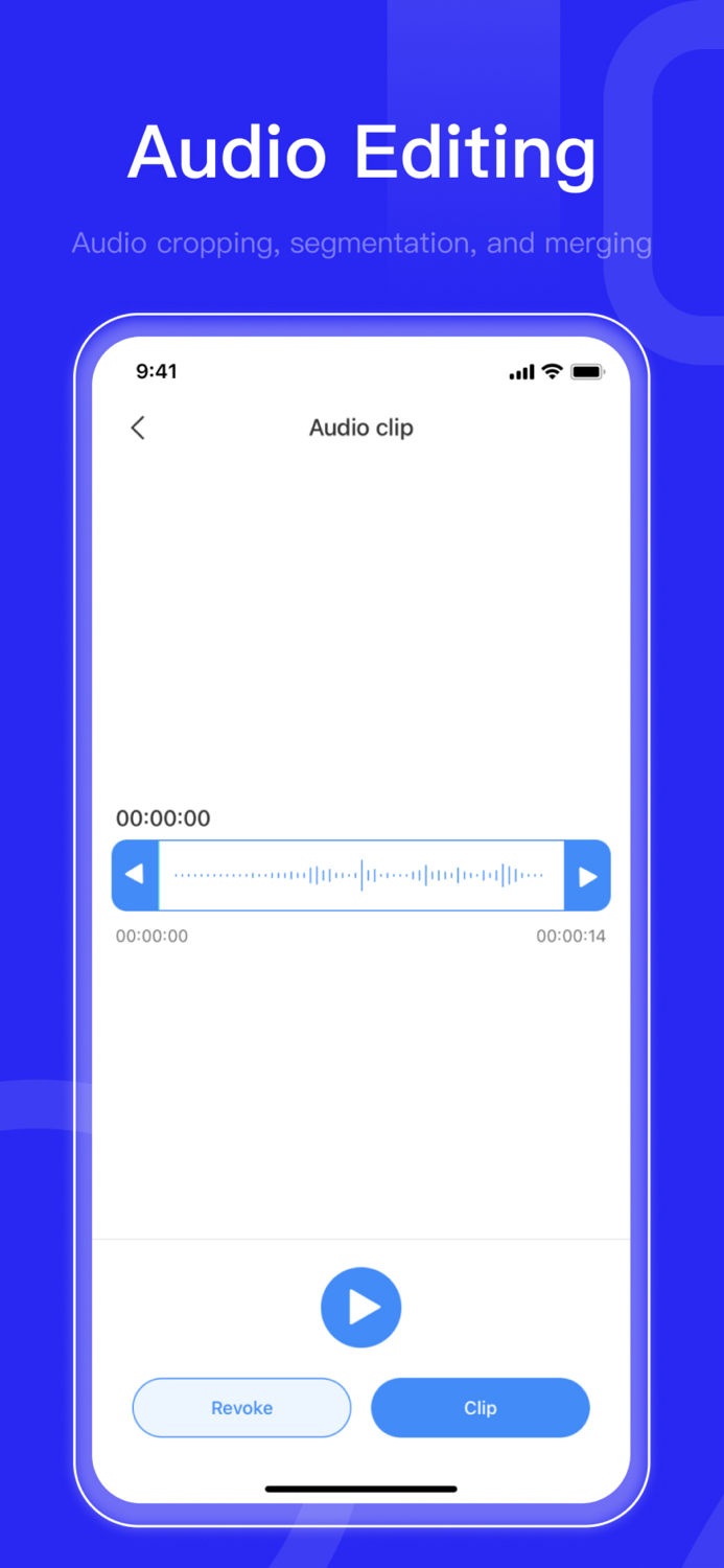 Speech to text-Audio Editandclip