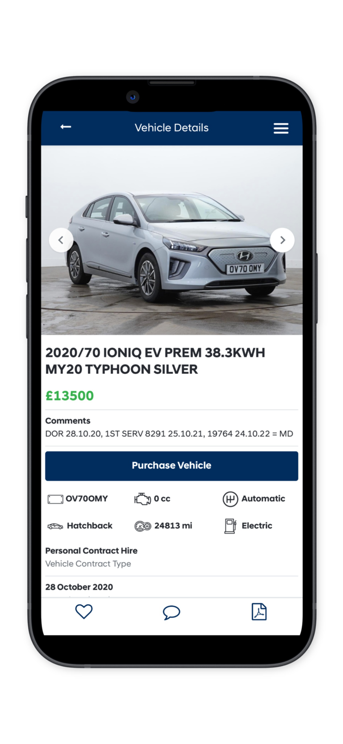 Hyundai Dealer Purchasing App