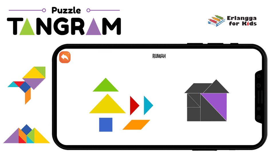 #3. Tangram Puzzle (iOS) By: Erlangga Online
