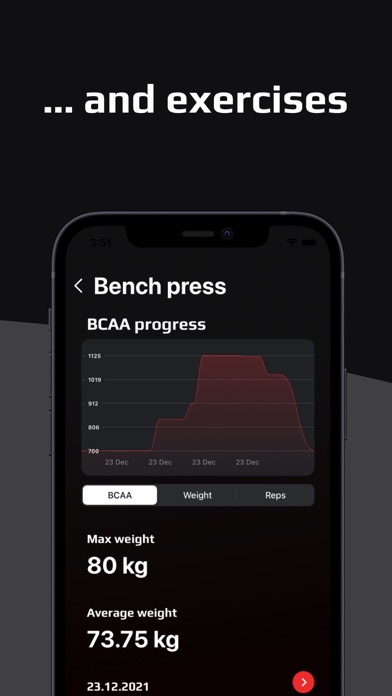 BCAA - fitness planner & log Screenshot