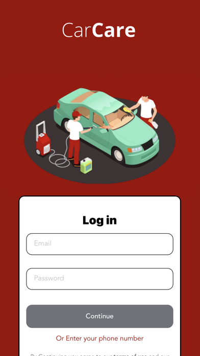 CarCare Staff Screenshot