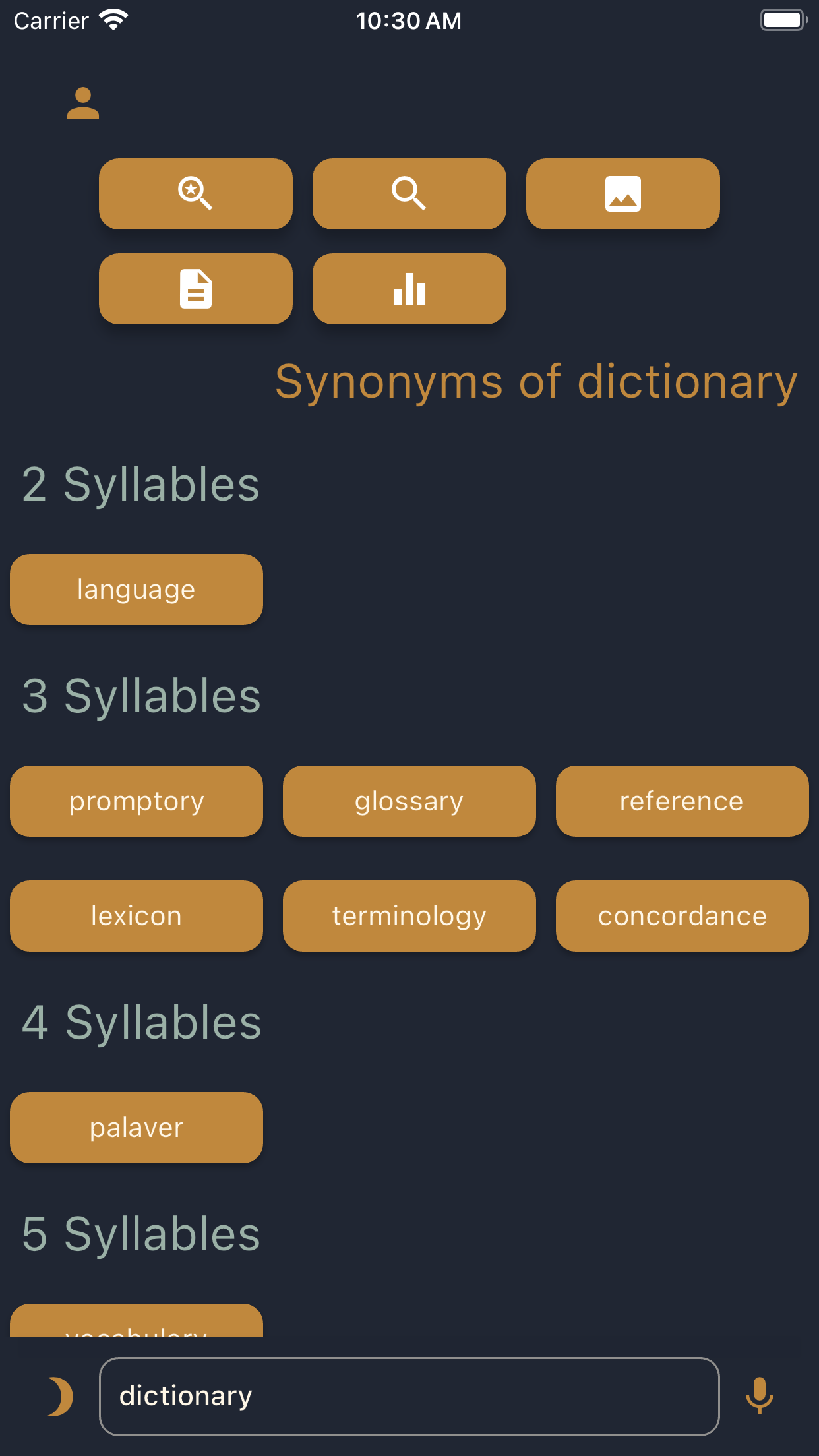 Synonyms English