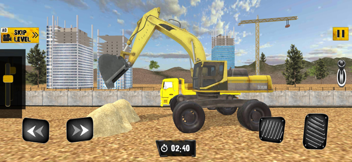 Road Construction Excavator 3D