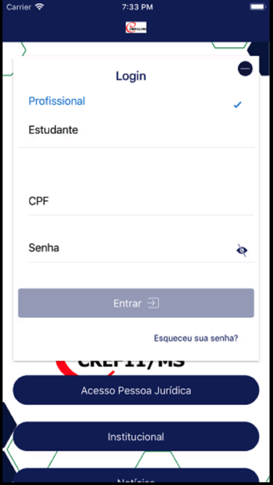 #2. CREF11-MS (iOS) By: SPIDERWARE CONSULTORIA EM INFORMATICA LTDA