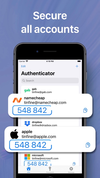 Authenticator Password