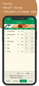 Calculation of recipes screenshot #3 for iPhone