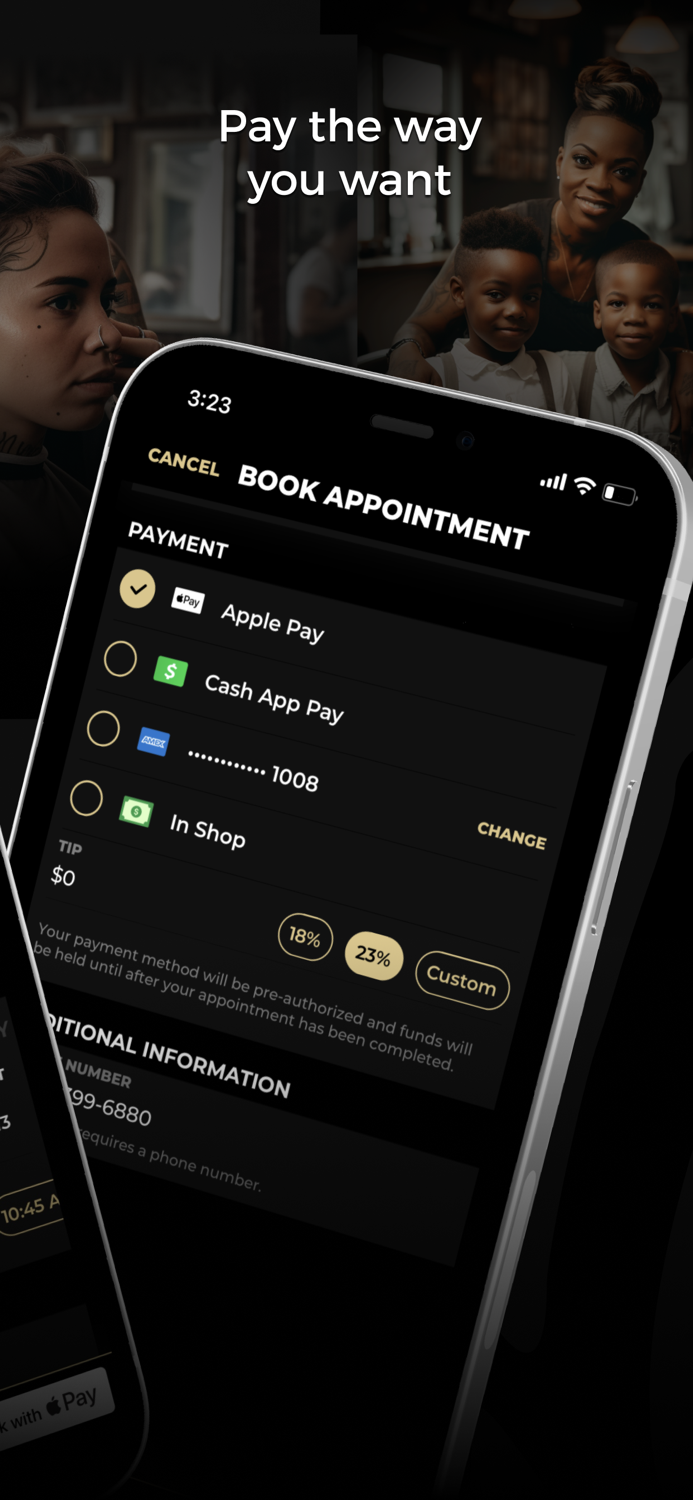 theCut 1 Barber Booking App