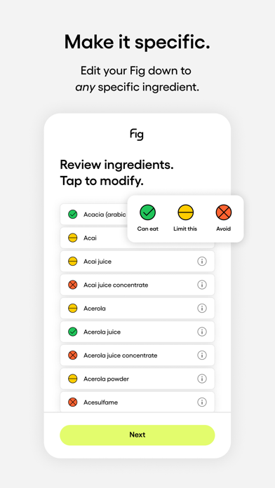 Fig: Food Scanner & Discovery Screenshot