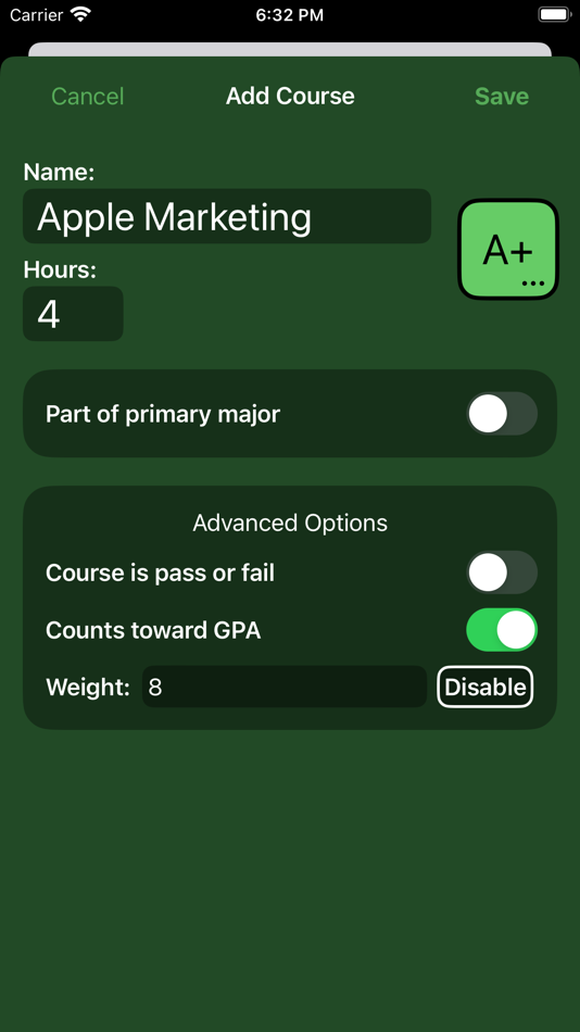#3. Fourpoint - A GPA Calculator (iOS) 由: John Davis