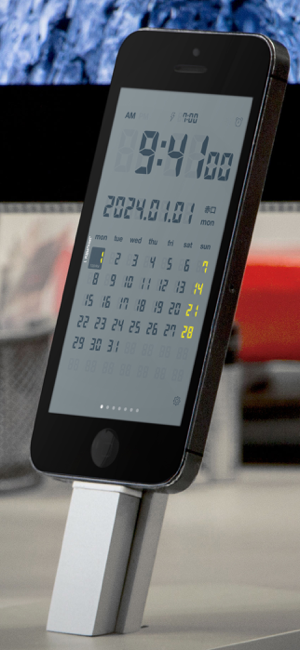 ‎LCD Clock - Clock & Calendar Screenshot