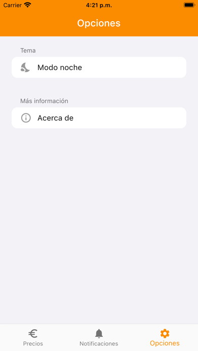 Precio Luz Ahorro Screenshot