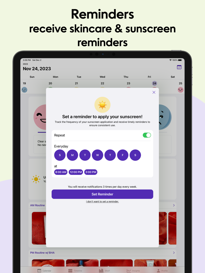 Dewy Skincare Routine Journal