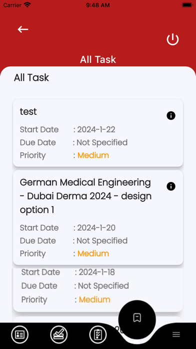 XESS Events CRM Screenshot