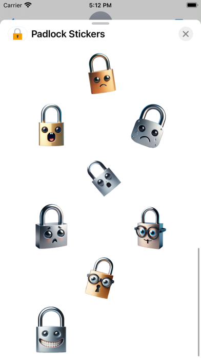 Screenshot #3 pour Padlock Stickers