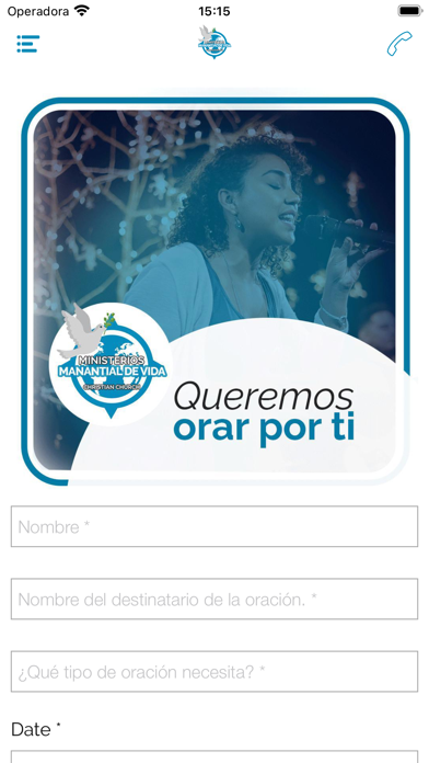 Ministerios Manantial de Vida Screenshot