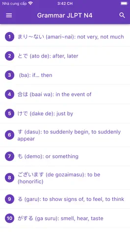 Game screenshot JLPT N4 - Japanese Grammar mod apk