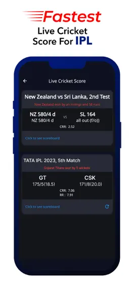 Game screenshot Live Cricket Score - Live Line mod apk