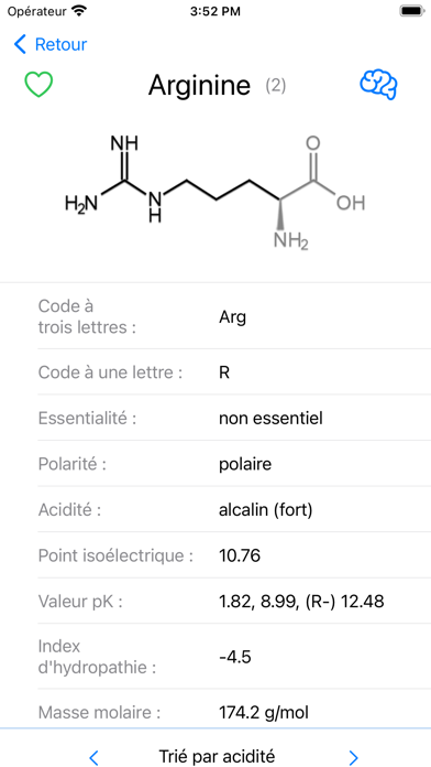 Screenshot #3 pour iAmino - Acides aminés