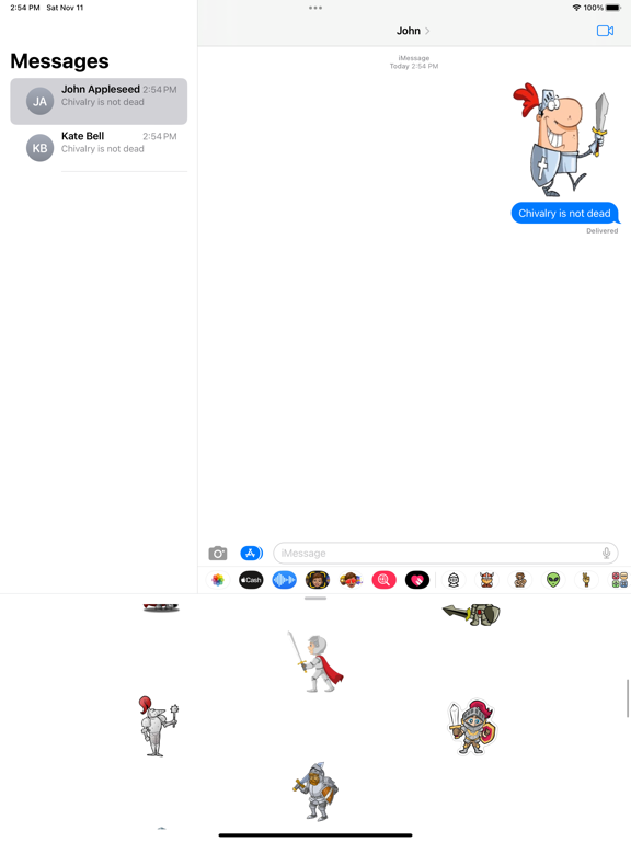 Screenshot #6 pour Knight Stickers