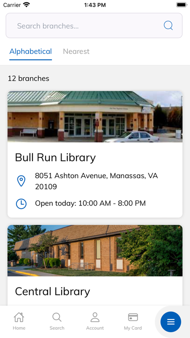 Prince William Public Library Screenshot