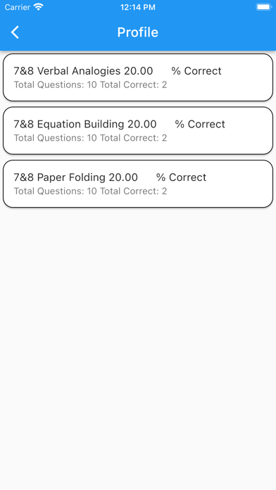 COGAT for Grade 7 & 8 Screenshot